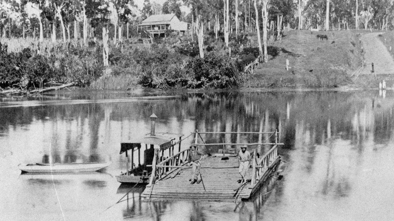 Prince’s Ferry, Mary River, 1867. A vital waterway crossing that connected early Maryborough settlers. Source: Moreton Bay &amp; More