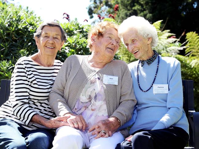 From left, Lorna Wheatley, Jean Purser and Pat Copley at Legacy House.