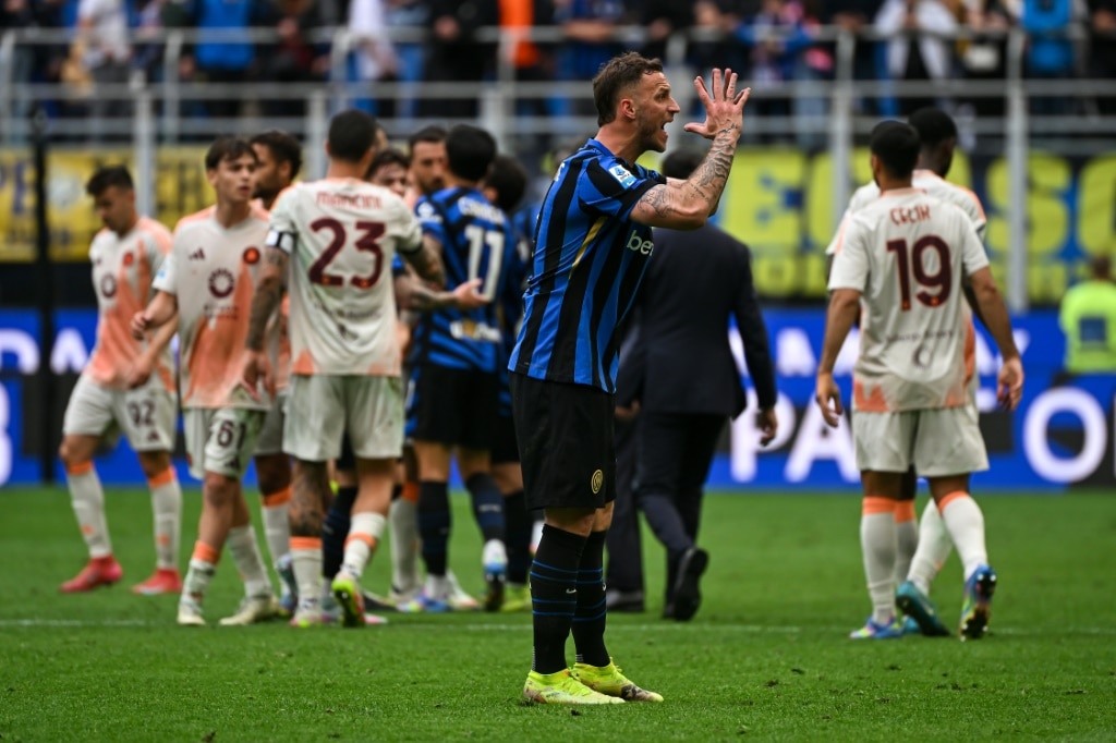 Inter Milan's defeat against Roma was their third in three matches