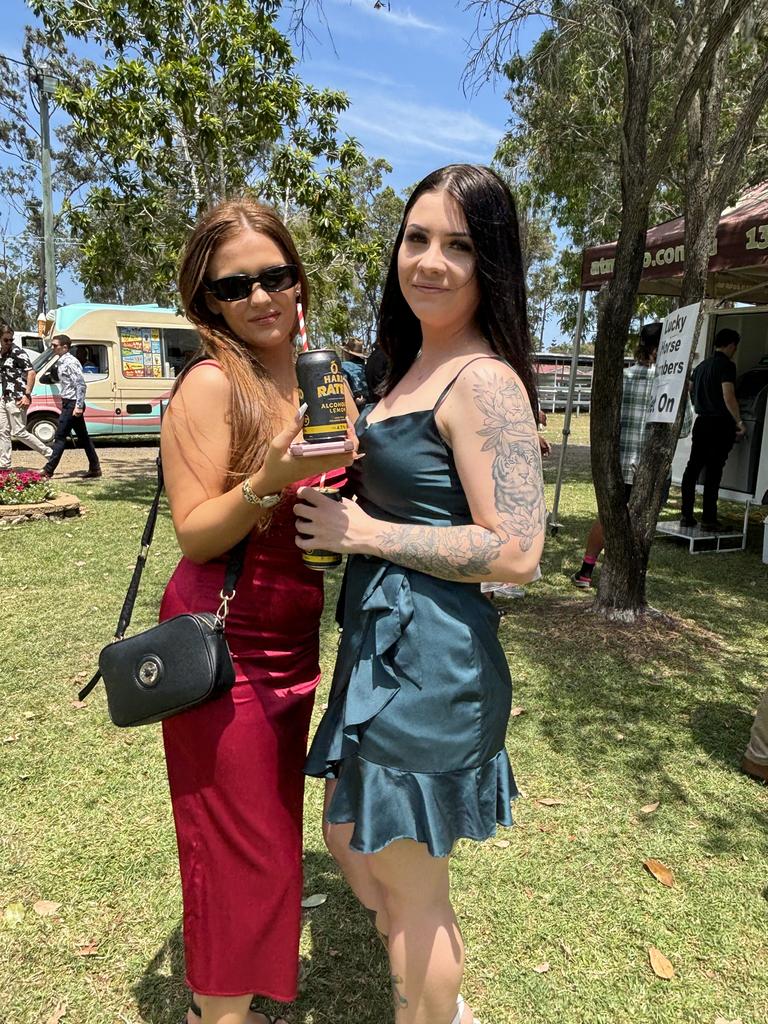 Racegoers at the Torbanlea Picnic Races.