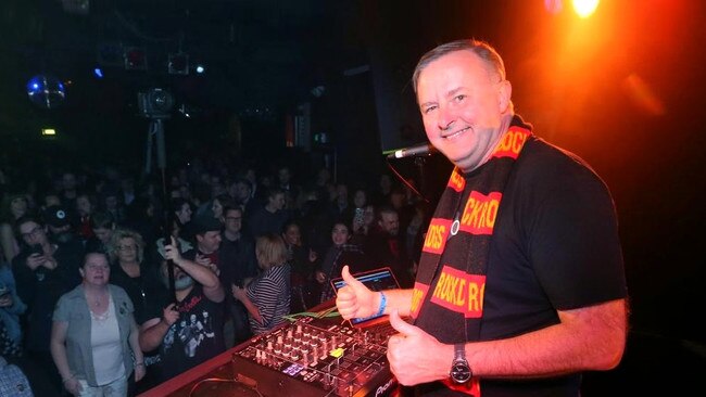 Anthony Albanese, aka ‘DJ Albo’, at The Corner Hotel in 2016. Picture: Supplied