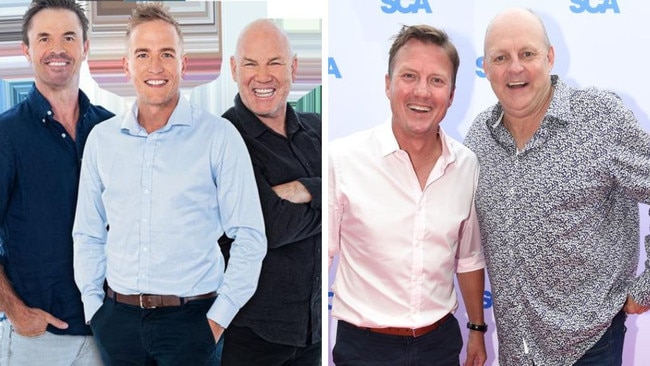 The Triple M teams from Adelaide and Melbourne. Photos: Supplied/News Corp