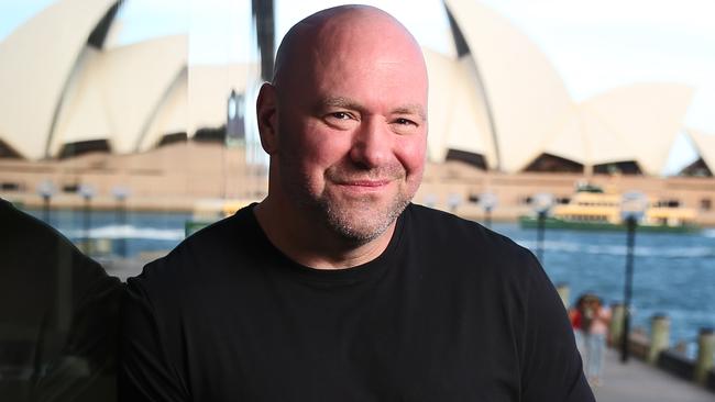 Pictured at the Park Hyatt Hotel at The Rocks in Sydney is UFC President Dana White. He is in Sydney to announce that UFC 234 will be held in Melbourne in February next year. Picture: Richard Dobson