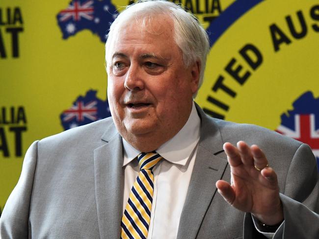 Clive Palmer in Bundaberg.