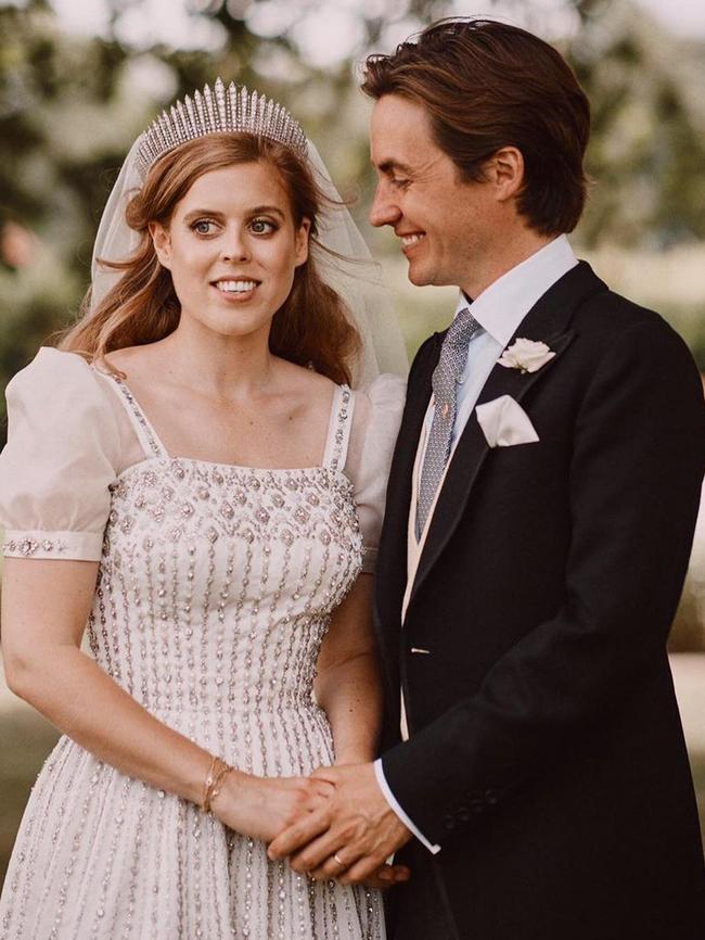Princess Beatrice and Edo Mapelli Mozzi at their wedding. Picture: Instagram.