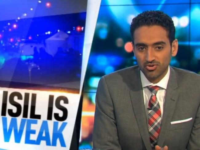 Paris atrocities ... Waleed Aly speaks out against the Islamic State who admitted responsibility for the attacks. Picture: The Project