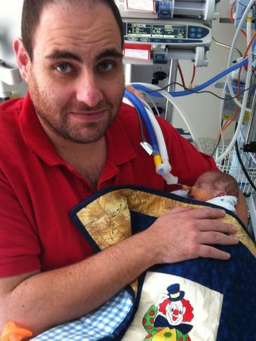 “Jodie got to hold him for a few seconds and then they took him away.” Photo: Supplied to Kidspot