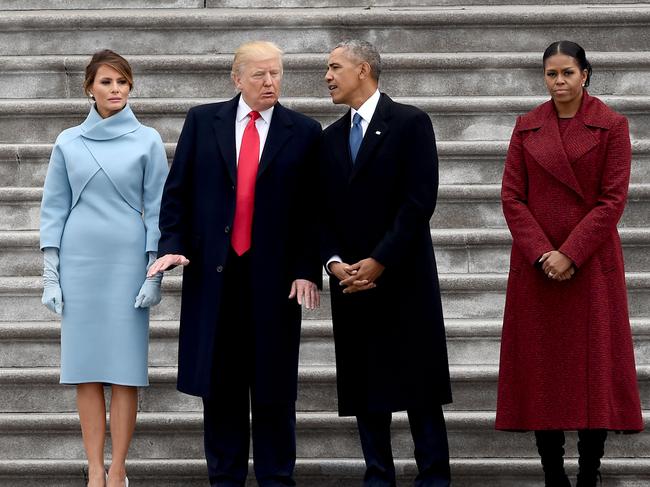 Melania Trump has intimated that the Obamas weren’t overly helpful when she and Donald Trump moved into the White House. Picture: AFP