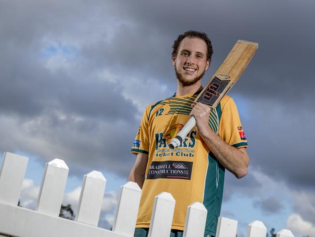 Helensvale Pacific Pines captain Jack Lickiss fell for 99 on Saturday. Picture: Jerad Williams