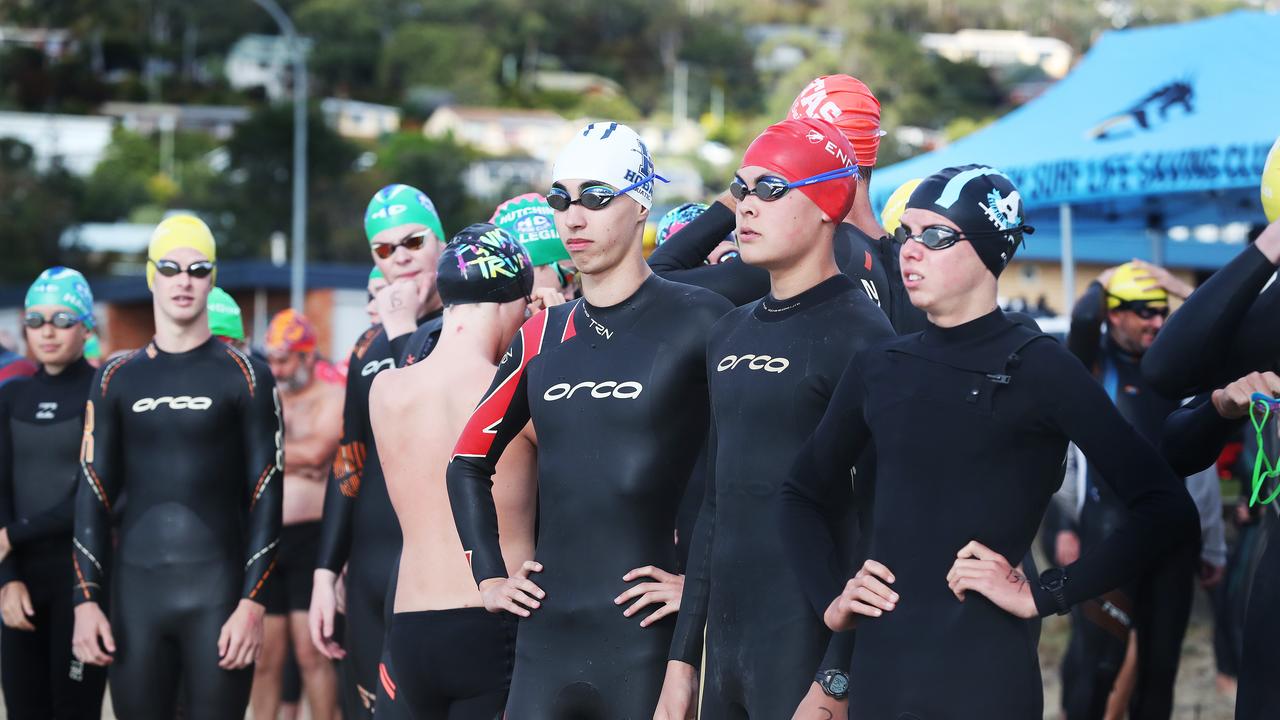 Australia Day Ocean Swim at Kingston Beach. Picture: Nikki Davis-Jones