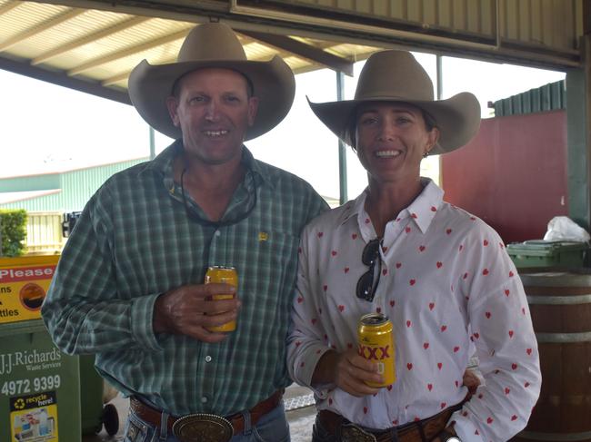 Monto's Stuart and Vicki Frane at the 23rd annual Paradise Lagoons Campdraft on May 10, 2025.