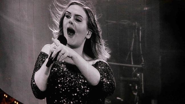 British singer Adele hits all the right notes during her second performance at the Gabba. Pictures: Jack Tran