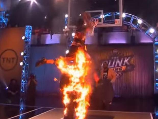 When dunking over a flaming human is not enough