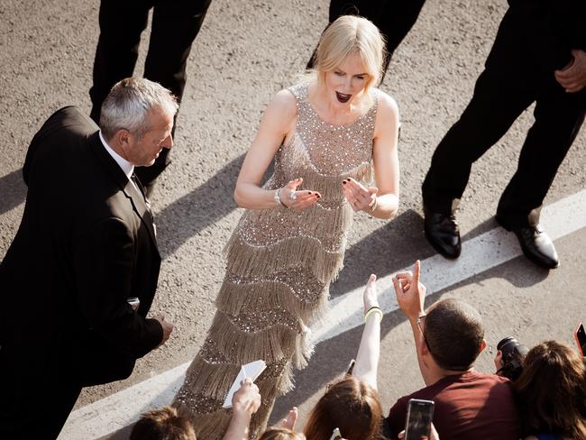 Nicole Kidman stuns in a Michael Kors gown. Picture: Getty Images