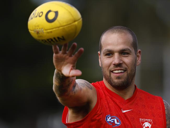 Sydney's Lance Franklin during Sydney Swans training at Lakeside oval on 3 August, 2022.. Photo by Phil Hillyard(Image Supplied by Venues NSW for one time Editorial Use only - **NO ON SALES** - Â©Phil Hillyard )