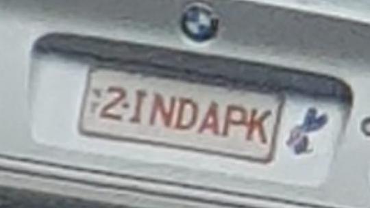 NT funny number plate, 2INDAPK. Picture: Facebook / Caitlin Rogers