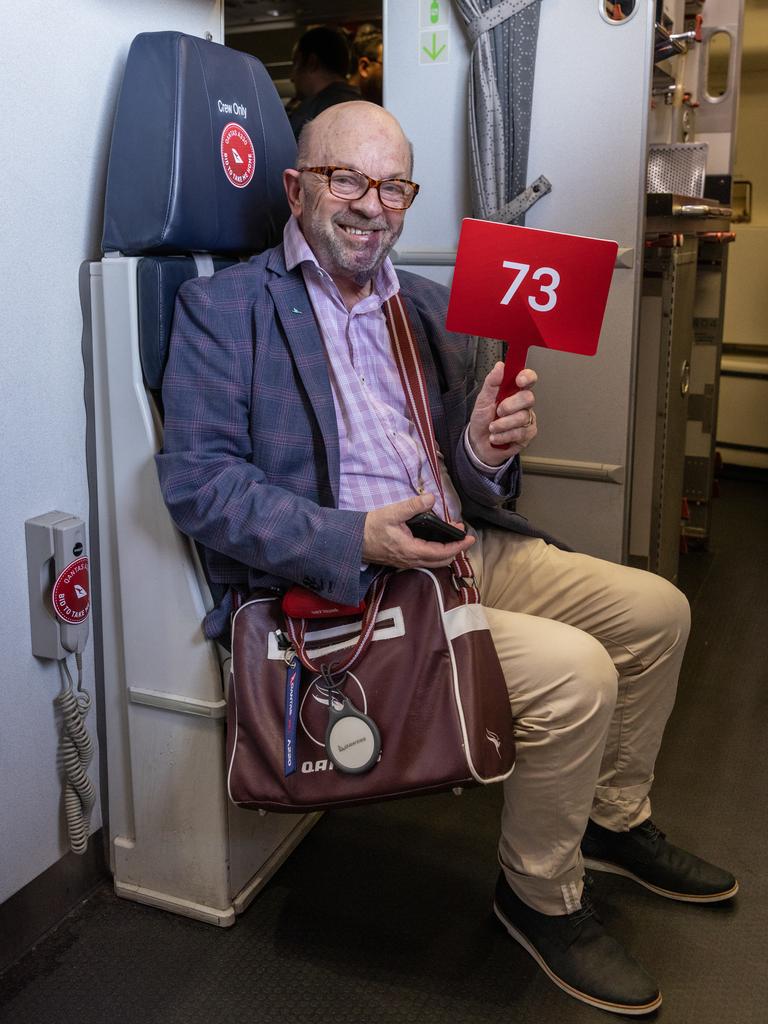 A cabin crew seat jump seat was also among the auctioned items.