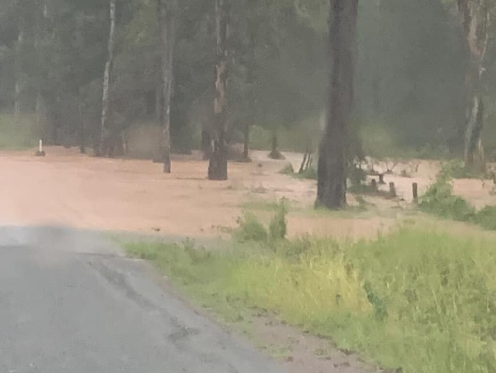 Whelan Road at BOllier in the Mary Valley, taken and posted to Facebook February 25, 2022