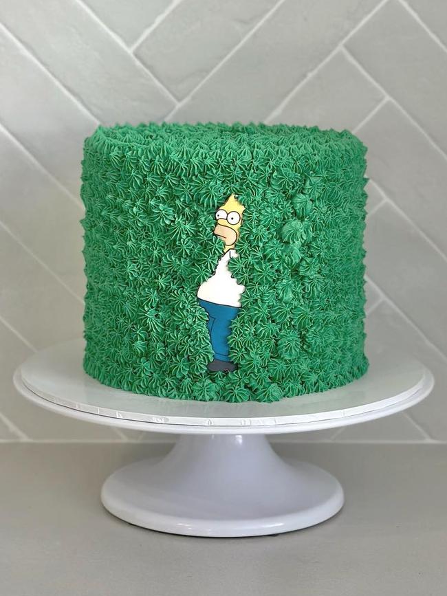 A Homer Simpson meme inspired cake by Megs Makes.