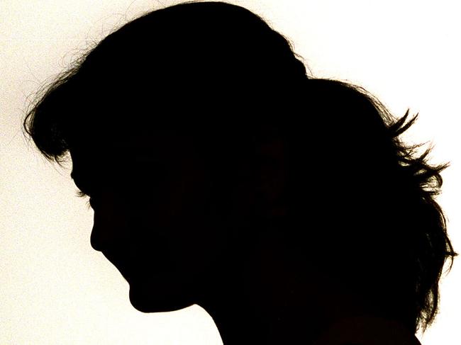 Silhouette of woman / Situation - generic profile mother fear domestic violence parent abuse