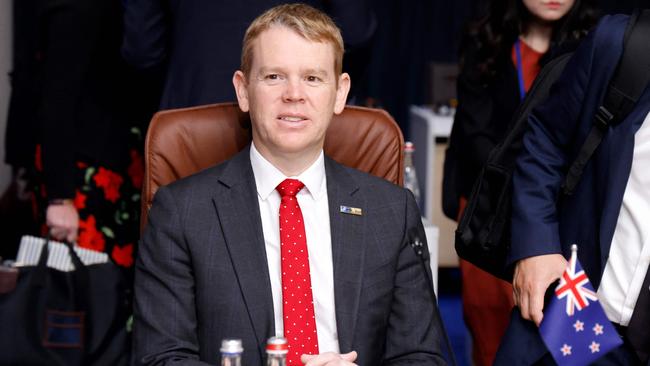 New Zealand Prime Minister Chris Hipkins reiterated that New Zealand “continues to be a proudly nuclear-free state”. Picture: Ludovic Marin/Pool/AFP