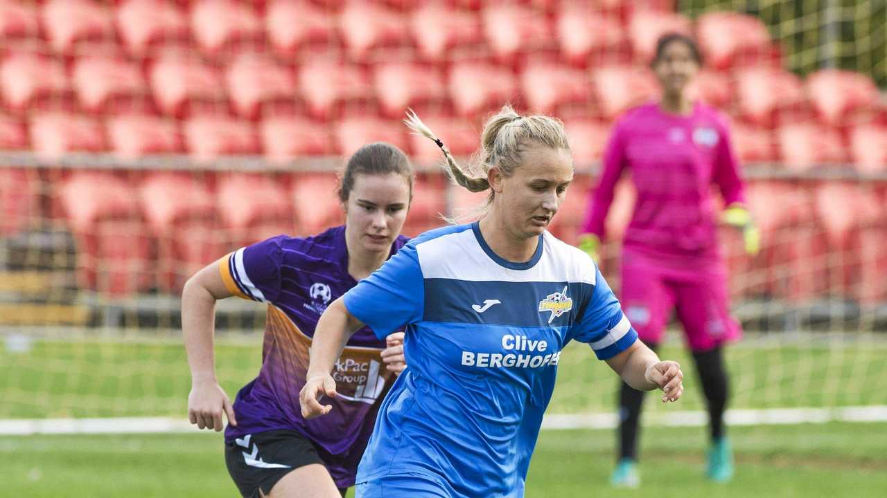 BACK IN CHARGE: Experienced forward Melanie Lloyd will captain the South West Queensland Thunder this season. Picture: Kevin Farmer