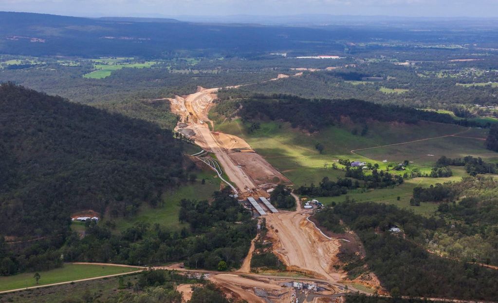 Nexus has shared photos of the Toowoomba Second Range Crossing on its Facebook page. Picture: Above Photography PTY LTD