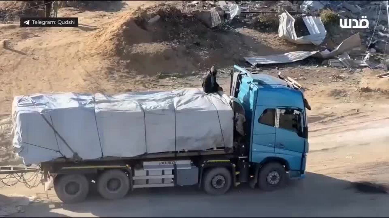 Aid Trucks Enter Gaza as Hamas Pledges to Release Three More Hostages