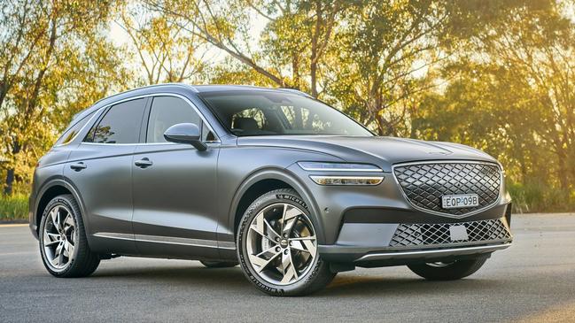 An electrified version of the GV70 SUV will spearhead an EV onslaught from Genesis. Picture: Supplied.