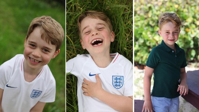 Prince George in pictures released by his parents to mark his sixth birthday