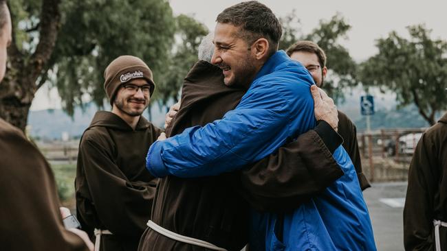 Before filming Padre Pio LaBeouf lived in a monastery with Franciscan Capuchin friars. Picture: Facebook.