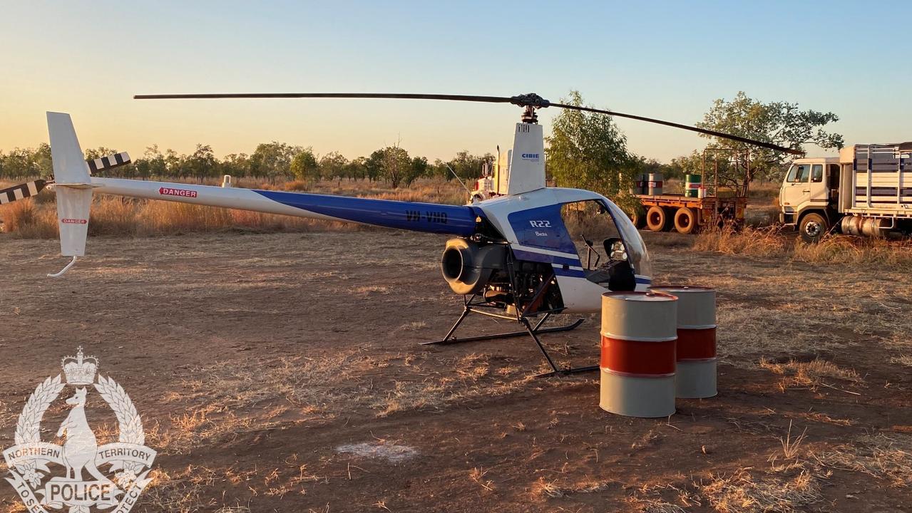 NT Police have arrested a 50-year-old man on Tuesday May 17 after he allegedly stole a Robinson Helicopter R22 from a Weddell airfield.