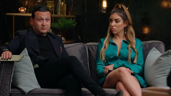 Dion Giannarelli and Carolina Santos had a rough run on the most recent season of MAFS. Picture: Supplied.