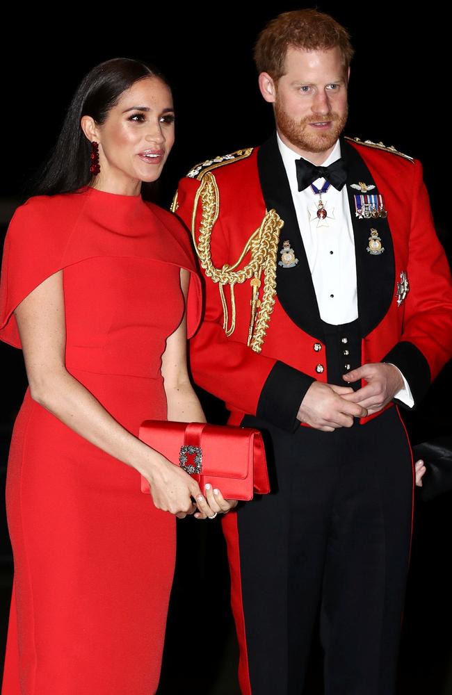 The Duke and Duchess of Sussex at the Mountbatten Music Festival at Royal Albert Hall on March 7, 2020. Picture: Simon Dawson / Pool / AFP