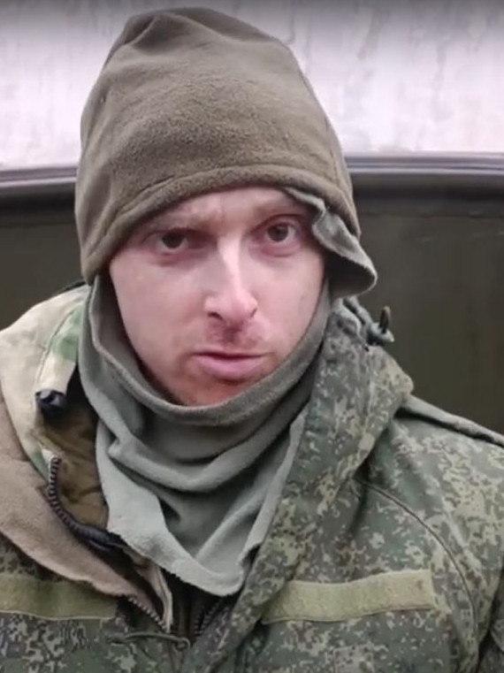 An unverified video claiming to show Melbourne man Oscar Jenkins who was taken prisoner by Russian forces while fighting in Ukraine. Picture: YouTube