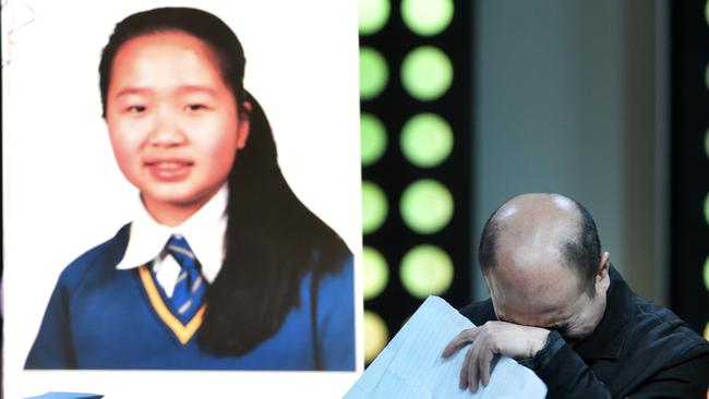 Zheng Quan Yuan made an impassioned plea for road safety at the funeral for his daughter Xinyu Yuan (pictured) and her mother Mei-Li. Picture Jay Town