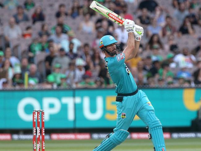 Ben Cutting of Brisbane Heat batting during the Big Bash League (BBL) cricket match between the Melbourne Stars and the Brisbane Heat at the MCG in Melbourne, Saturday, January 25, 2020. (AAP Image/Hamish Blair) NO ARCHIVING, EDITORIAL USE ONLY, IMAGES TO BE USED FOR NEWS REPORTING PURPOSES ONLY, NO COMMERCIAL USE WHATSOEVER, NO USE IN BOOKS WITHOUT PRIOR WRITTEN CONSENT FROM AAP