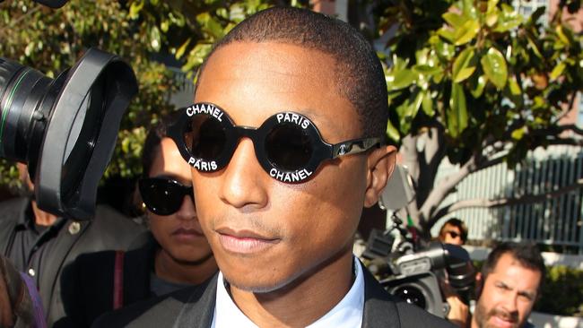 LOS ANGELES, CA - MARCH 04: Musician Pharrell Williams is seen outside the Roybal Federal Building on March 4, 2015 in Los Angeles, California. Williams and co-writers of the song "Blurred Lines" are being sued by the children of singer Marvin Gaye for using elements of Gaye's song "Got to Give it Up" in "Blurred Lines." David Buchan/Getty Images/AFP == FOR NEWSPAPERS, INTERNET, TELCOS & TELEVISION USE ONLY ==