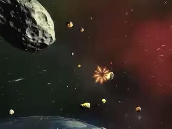 It feels real: Flying through the universe.