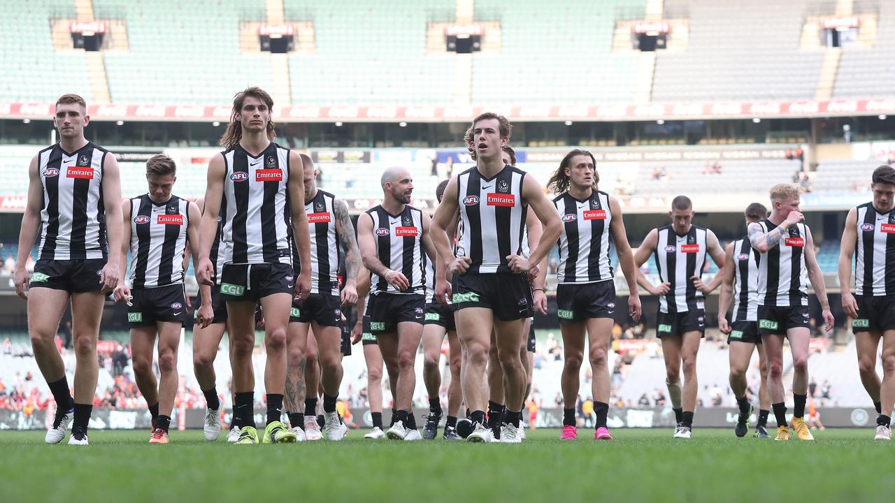 The Magpies could win the wooden spoon. Picture: Michael Klein