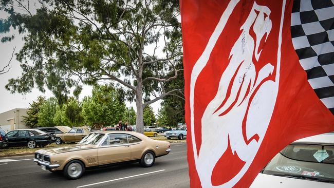 There were no tears at Holden’s last day. Picture: Roy Vandervegt/AAP