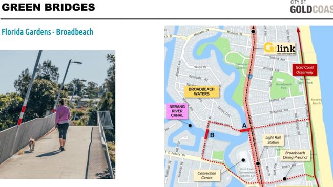 New green bridge planned at Florida Gardens on the Gold Coast.