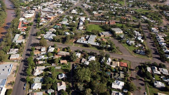 An aerial photo of Coonamble in the state’s central west.