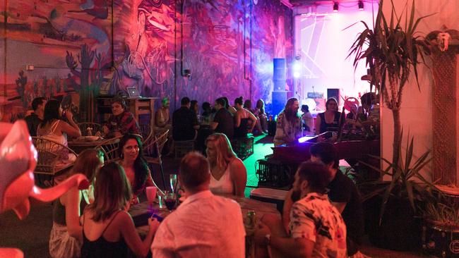 Mo's Desert Clubhouse at Burleigh Heads on the Gold Coast is a community hub for musicians, artists, creatives and industry-related crew, designed as a safe haven where creatives can dream, create, collaborate, inspire and motivate.