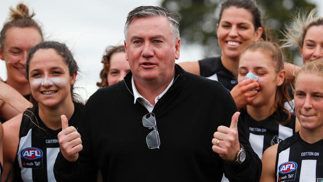 Eddie McGuire believes the NRL will be worried about the prospect of Sydney hosting the AFL grand final. Picture: Getty Images