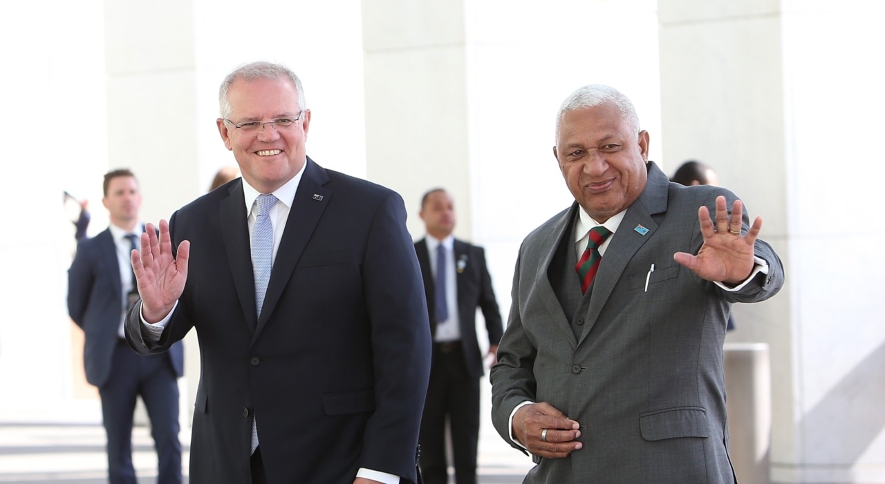 Morrison in Fiji for footy and official talks