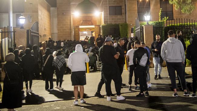 There wasn’t enough room in the mosque for all mourners. Photo Jeremy Piper