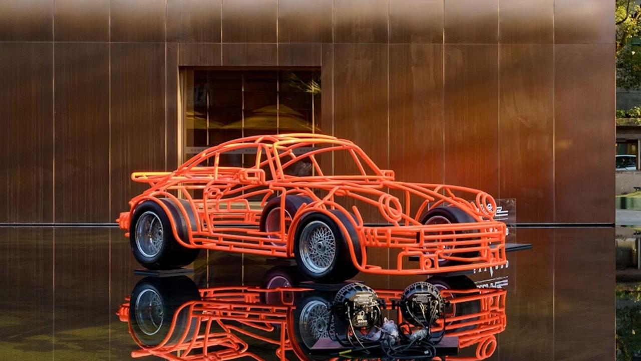 Porsche 934 sculpture. Picture: Supplied