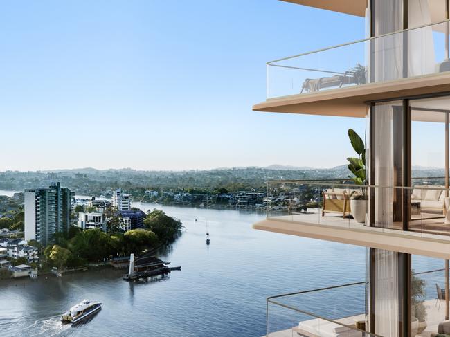 Developing Queensland - River House, designed by Plus Architecture for Fortis, sits at 44 O'Connell St, Kangaroo Point, and boasts 14 full-floor apartments and 20 metres of absolute waterfront luxury.