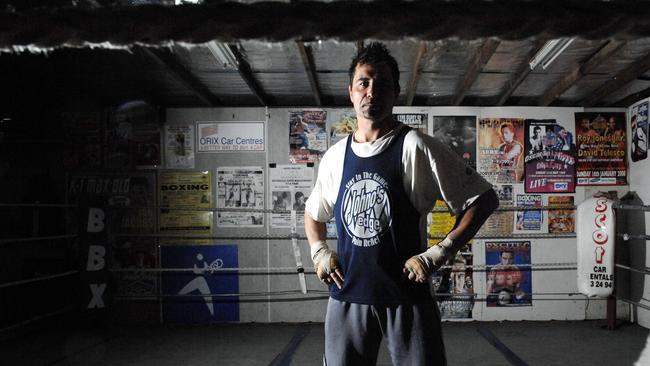 Marc Bargero, pictured at his gym at Wyongah in 2010.